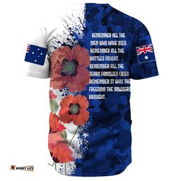Anzac Day Silhouette Soldier Baseball Jersey Shirt