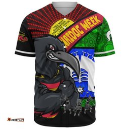 Amazing Aussie Adelaide Crows NAIDOC Week Pride Edition Baseball Shirt
