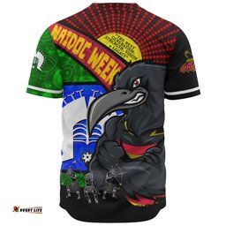 Amazing Aussie Adelaide Crows NAIDOC Week Pride Edition Baseball Shirt