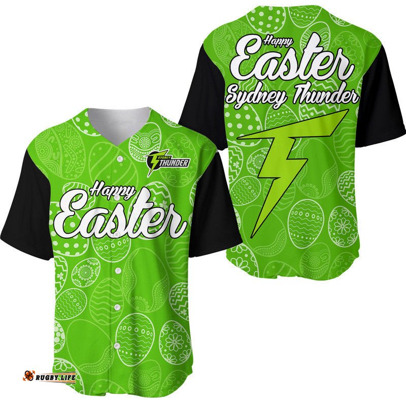 Sydney Thunder Cricket Happy Easter Day Baseball Jersey Shirt Simple Style