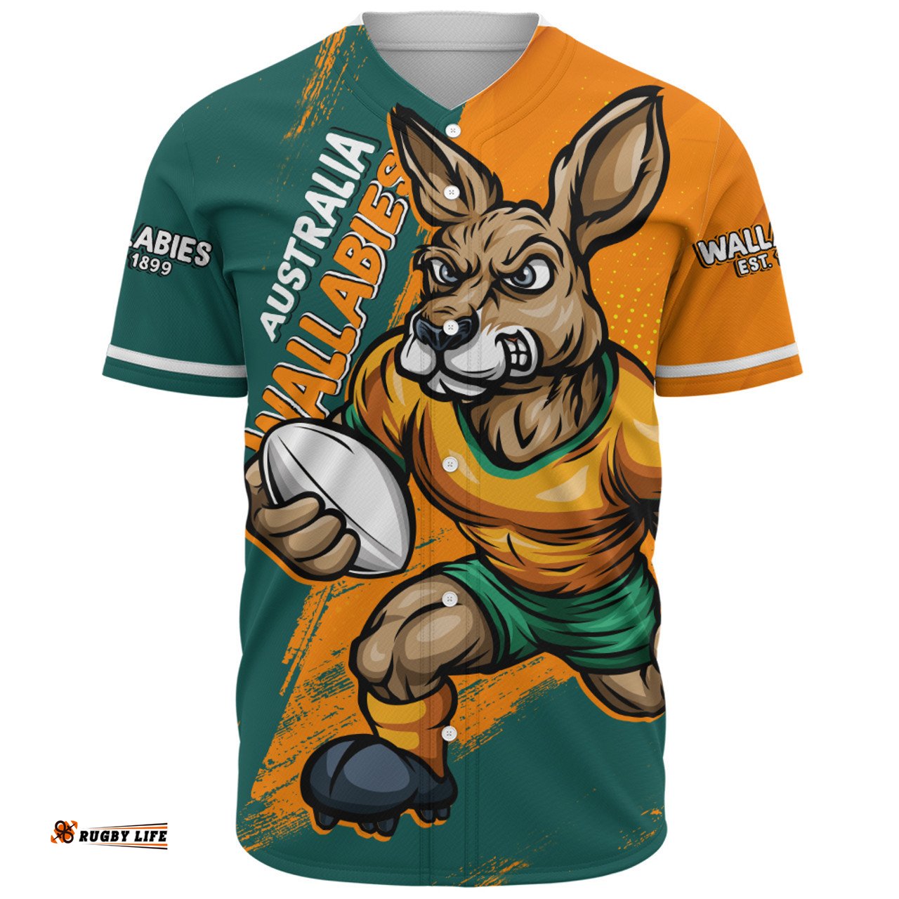 Amazing Aussie Aussie Wallabies Unstoppable Wallabies Spirit Of The Championship Orange Baseball Shirt