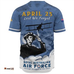 Amazing Aussie Australia Anzac Day Royal Australian Air Force Gallipoli Skies Baseball Shirt