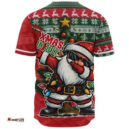 Amazing Aussie Australia Santa Dabs Down Under Xmas In July Edition Baseball Shirt