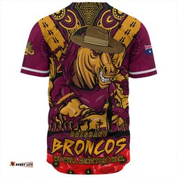 Amazing Aussie Brisbane Broncos Ripped Legacy Of The Game The ANZAC Spirit Lives On Baseball Shirt