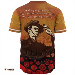 Amazing Aussie Australia Anzac Day Soldiers Salute To Remember Of Our Heroes Baseball Shirt