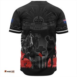 Amazing Aussie Australia Anzac Lest We Forget Light Horse Design Baseball Shirt