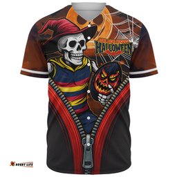 Amazing Aussie Adelaide Crows Halloween Night Reaper Zipper Baseball Shirt
