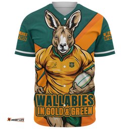 Amazing Aussie Aussie Wallabies Aboriginal Strength Wear Wallabies Rugby Edition Orange Baseball Shirt