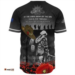 Amazing Aussie Australia Anzac Day Australian Army Memorial Baseball Shirt