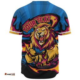 Amazing Aussie Brisbane Lions Premiership Series Flame Edition Baseball Shirt