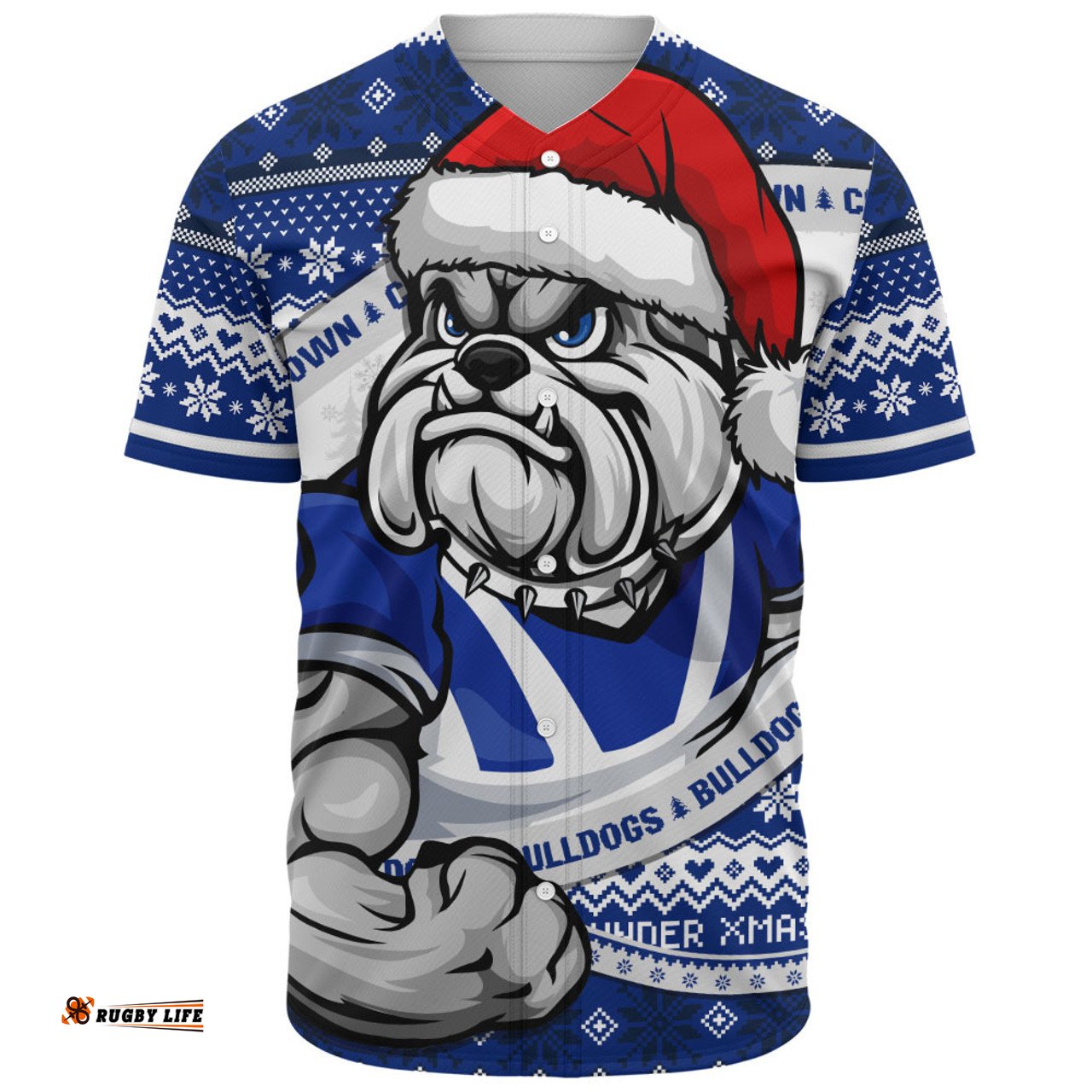 Amazing Aussie Canterbury Bankstown Bulldogs Ugly Knit Style For Christmas Game Fans Baseball Shirt