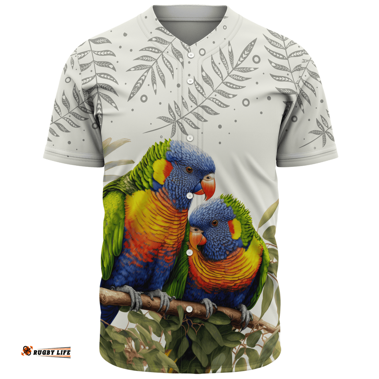 Amazing Aussie Australia Australia Rainbow Lorikeets Birds Art Inspired Baseball Shirt