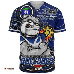 Amazing Aussie Canterbury Bankstown Bulldogs Spirit Of NAIDOC Series Baseball Shirt