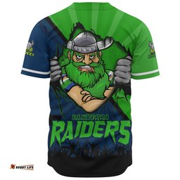 Amazing Aussie Canberra Raiders Fearless Soul Series Baseball Shirt