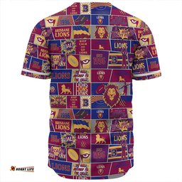 Amazing Aussie Brisbane Lions Legacy Of The Pride Comic Style Baseball Shirt