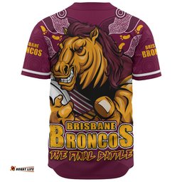 Amazing Aussie Brisbane Broncos Final Clash Battle Edition Baseball Shirt