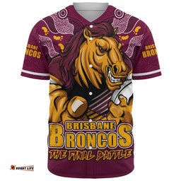 Amazing Aussie Brisbane Broncos Final Clash Battle Edition Baseball Shirt