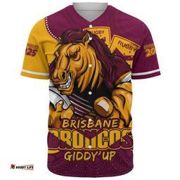 Amazing Aussie Brisbane Broncos Battle For Glory Rugby Finals Edition Baseball Shirt