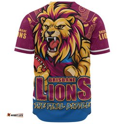 Amazing Aussie Brisbane Lions Final Clash Battle Edition Baseball Shirt