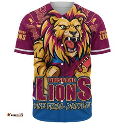 Amazing Aussie Brisbane Lions Final Clash Battle Edition Baseball Shirt