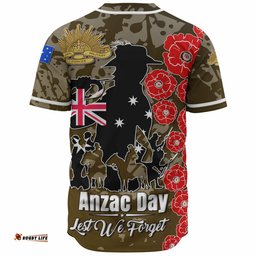 Amazing Aussie Australia Anzac Custom Lest We Forget Green Style Shirt Baseball Shirt