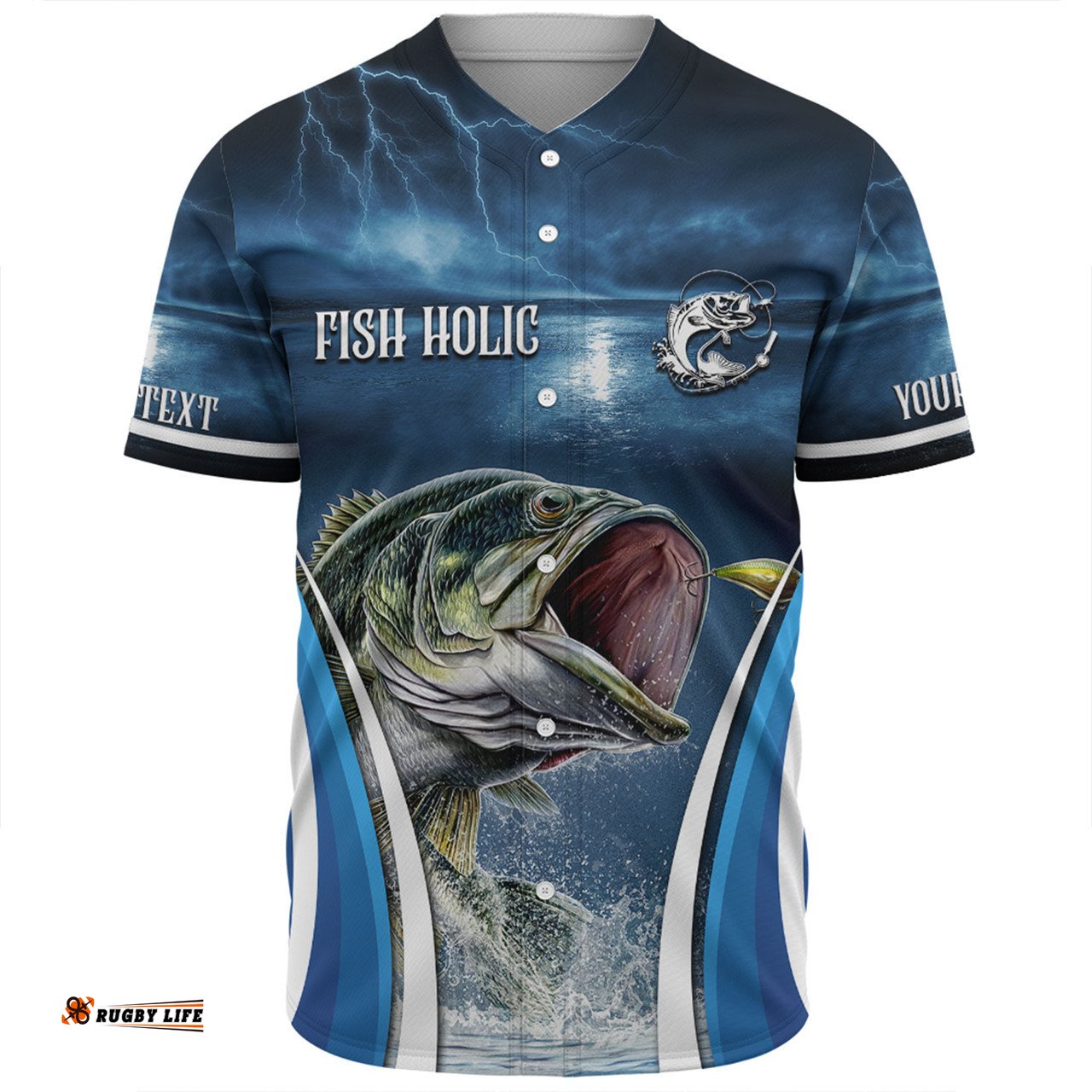 Amazing Aussie Australia Fishing Custom Jumping Barramundi Fishing  Baseball Shirt