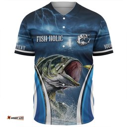 Amazing Aussie Australia Fishing Custom Jumping Barramundi Fishing  Baseball Shirt