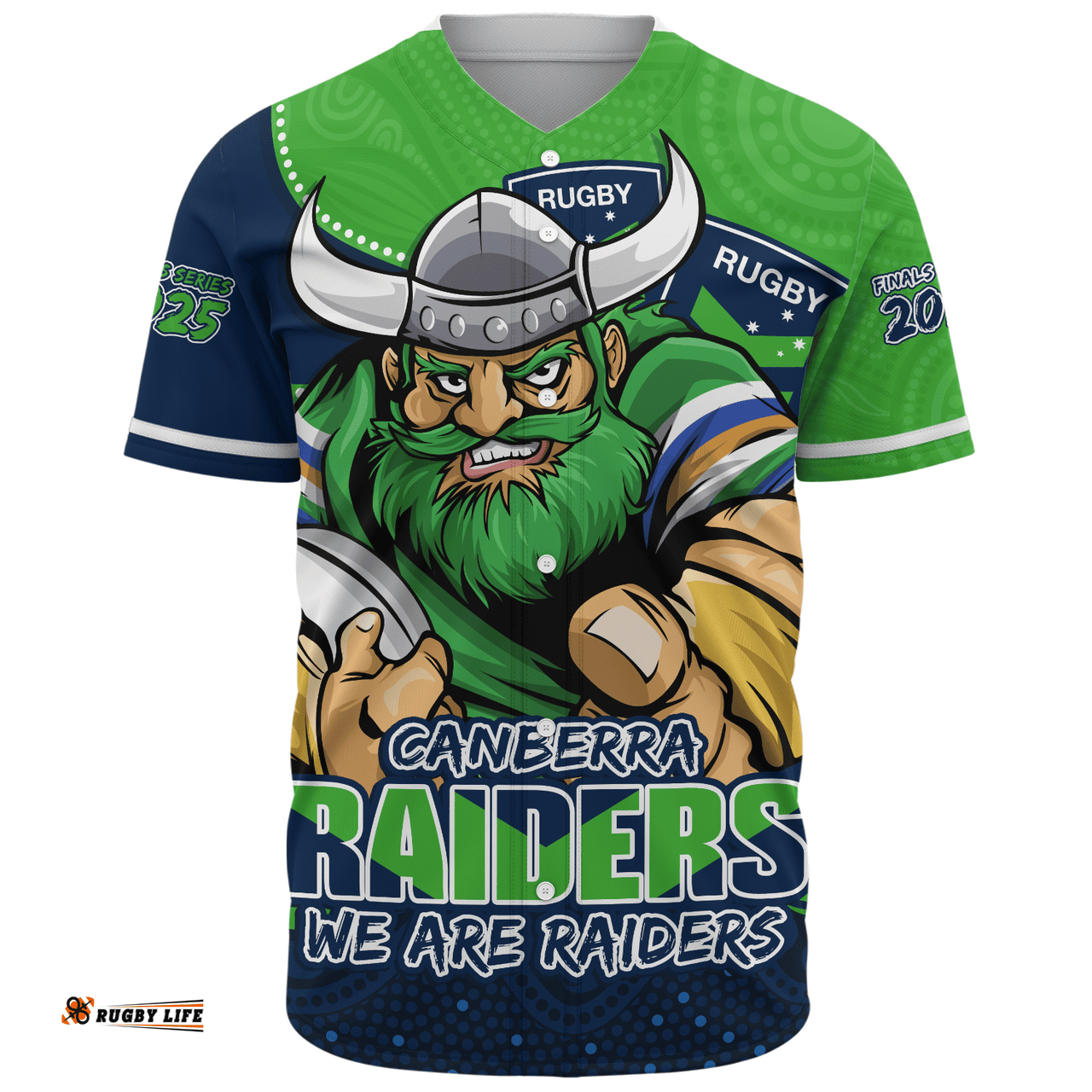 Amazing Aussie Canberra Raiders Battle For Glory Rugby Finals Edition Baseball Shirt