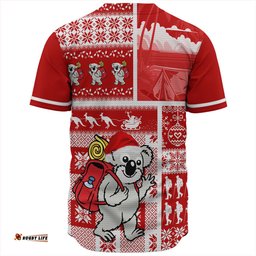 Amazing Aussie Australia Koala Wonderland Christmas Red Baseball Shirt