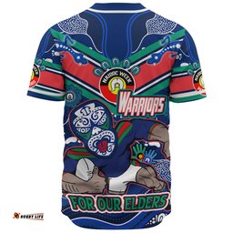 Amazing Aussie New Zealand Warriors Naidoc Week Custom For Our Elders Home Jersey Shirt Baseball Shirt