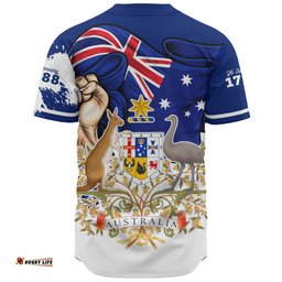Amazing Aussie Australia Australia Power Pride And Heritage Crest Baseball Shirt