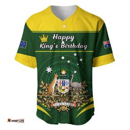 12 June Australia King Birthday Baseball Jersey Shirt Aboriginal National Color