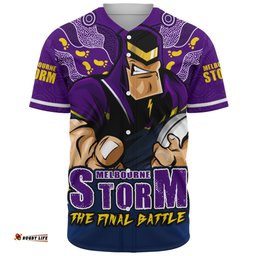 Amazing Aussie Melbourne Storm Final Clash Battle Edition Baseball Shirt