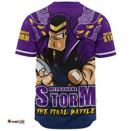 Amazing Aussie Melbourne Storm Final Clash Battle Edition Baseball Shirt