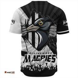 Amazing Aussie Collingwood Breaking Through Fan Design Baseball Shirt