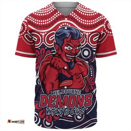Amazing Aussie Melbourne Aboriginal Inspired Tough Fan Football For Life Baseball Shirt