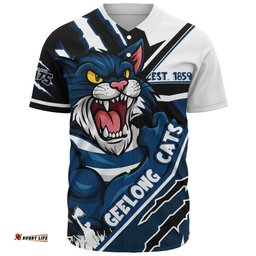 Amazing Aussie Geelong Cats Battlefield Glory Gear Baseball Shirt