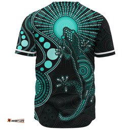 Amazing Aussie Australia Turquoise Dreaming Gecko Spirit Baseball Shirt
