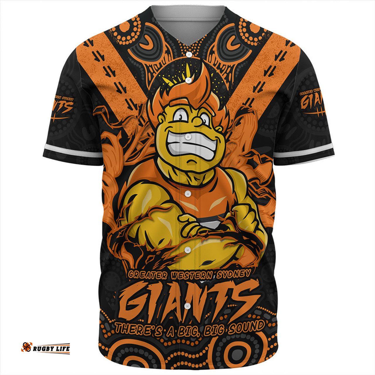 Amazing Aussie GWS GIANTS Ripped Legacy Of The Game Baseball Shirt