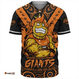 Amazing Aussie GWS GIANTS Ripped Legacy Of The Game Baseball Shirt