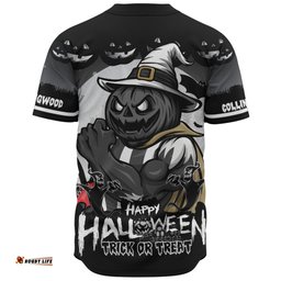 Amazing Aussie Collingwood Dark Pumpkin Halloween Spirit Baseball Shirt