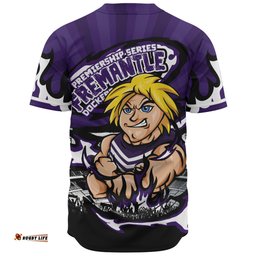 Amazing Aussie Fremantle Premiership Series Flame Edition Baseball Shirt
