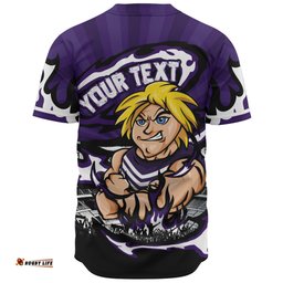 Amazing Aussie Fremantle Premiership Series Flame Edition Baseball Shirt