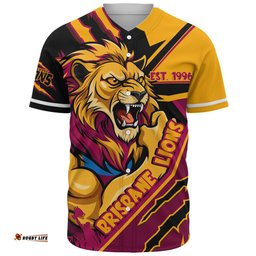 Amazing Aussie Brisbane Lions Battlefield Glory Gear Baseball Shirt