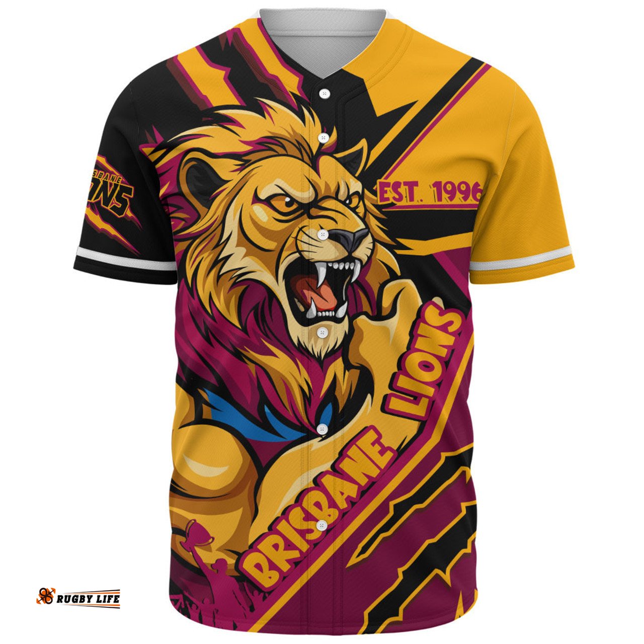 Amazing Aussie Brisbane Lions Battlefield Glory Gear Baseball Shirt
