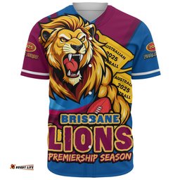 Amazing Aussie Brisbane Lions Australian Football Finals Premiership Spirit Baseball Shirt