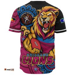 Amazing Aussie Brisbane Lions Power Through Generations NAIDOC Edition Baseball Shirt