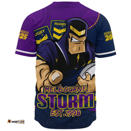 Amazing Aussie Melbourne Storm Battle For Glory Rugby Finals Edition Baseball Shirt