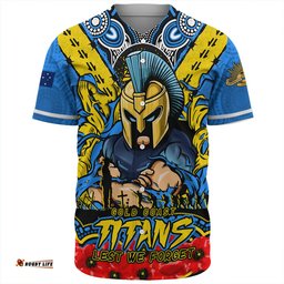 Amazing Aussie Gold Coast Titans Ripped Legacy Of The Game The ANZAC Spirit Lives On Baseball Shirt