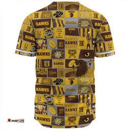 Amazing Aussie Hawthorn Legacy Of The Pride Comic Style Baseball Shirt